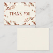 Autumn Leaves Herfst Dank je wel kaarten Notitiekaartje (Voorkant / Achterkant)