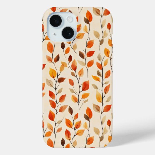 Autumn Leaves Herfst Pattern Case-Mate iPhone Case (Achterkant)