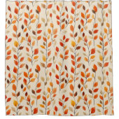 Autumn Leaves Herfst Pattern Douchegordijn (Voorkant)