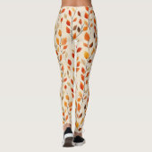 Autumn Leaves Herfst Pattern Leggings (Achterkant)