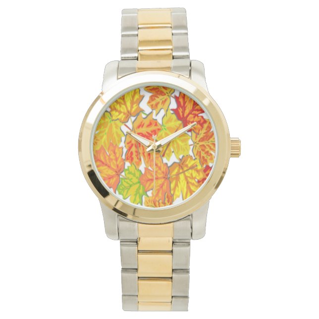 AUTUMN LEAVES HORLOGE (Voorkant)