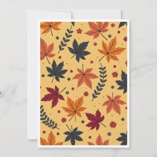 Autumn Leaves Invitation Kaart (Voorkant)