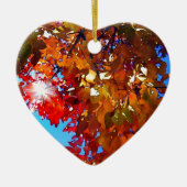 Autumn Leaves Keramisch Ornament (Voorkant)