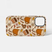 Autumn Leaves Koffiebloemen iPhone 12 Mini Hoesje (Achterkant horizontaal)