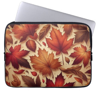 Autumn Leaves: kunst aan de muur Laptop Sleeve