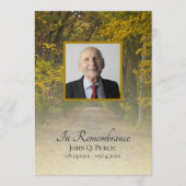 Autumn Leaves Lane begrafenisdienst Programma (Voorkant)