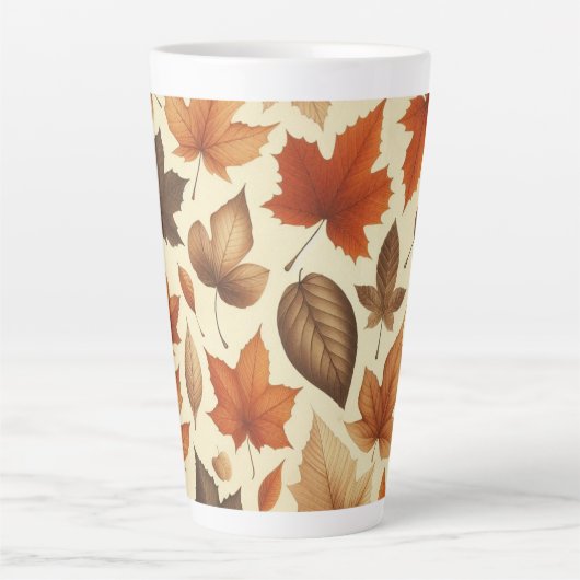 Autumn Leaves Latte Mok (Voorkant)