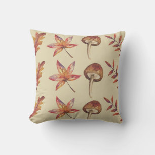 Autumn Leaves & Mushroom Kussen