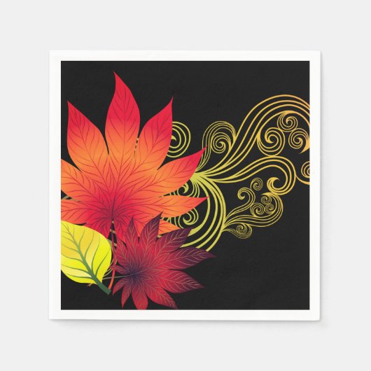 Autumn Leaves Napkins Servet (Voorkant)