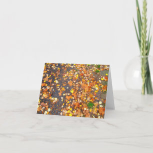 Autumn Leaves Note Card Kaart