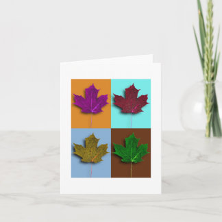 Autumn Leaves Note Card Kaart