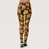 Autumn Leaves op Black Leggings (Achterkant)