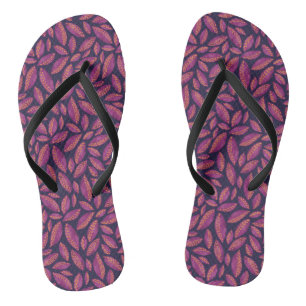 Autumn Leaves Paars Teenslippers