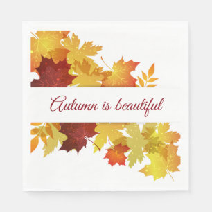 Autumn Leaves Paper Napkins Servet