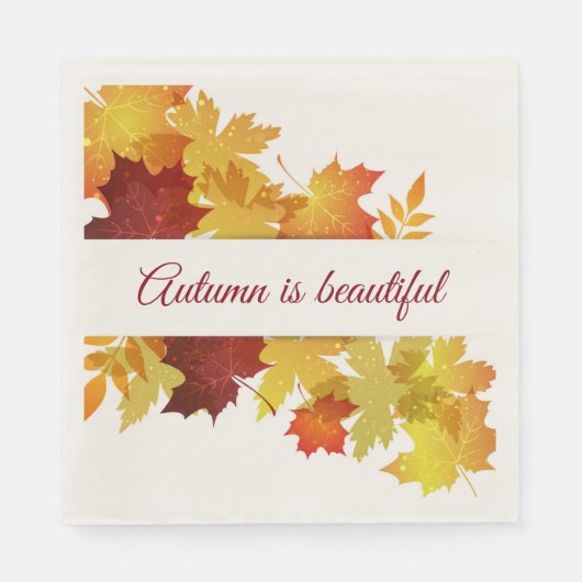 Autumn Leaves Paper Napkins Servet (Voorkant)