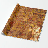AUTUMN LEAVES PATTERN CADEAUPAPIER (Uitgerold)