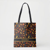 Autumn Leaves Pattern Canvas tas (Voorkant)