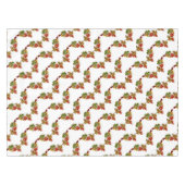 Autumn Leaves Pattern White Tablecloth Tafelkleed (Voorkant (Horizontaal))