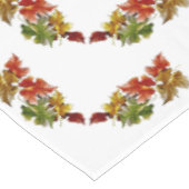 Autumn Leaves Pattern White Tablecloth Tafelkleed (Gekanteld)