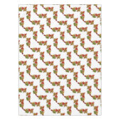 Autumn Leaves Pattern White Tablecloth Tafelkleed (Voorkant)