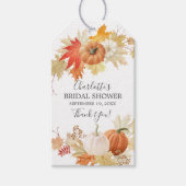 Autumn Leaves Pompoen Vrijgezellenfeest Favor Cade Cadeaulabel (Voorkant)