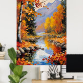 Autumn Leaves Poster (Thuiskantoor)