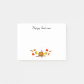Autumn Leaves & Pumpkin Post-It Notes (Voorkant)