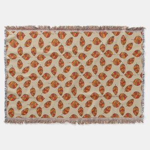 Autumn Leaves Red Leaf Pattern Deken