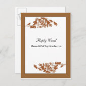 Autumn Leaves Reply Kaart (Voorkant / Achterkant)