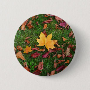 Autumn Leaves Ronde Button 5,7 Cm