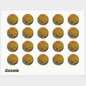 Autumn Leaves Ronde Sticker (Vel)