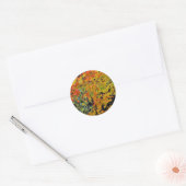 Autumn Leaves Ronde Sticker (Envelop)