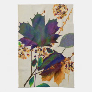 Autumn Leaves Royal Colors Kitchen Towel Theedoek
