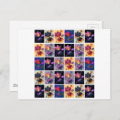 Autumn Leaves Rustic Patchwork Quilt Collage Briefkaart (Voorkant / Achterkant)