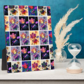 Autumn Leaves Rustic Patchwork Quilt Collage Fotoplaat (Zijkant)