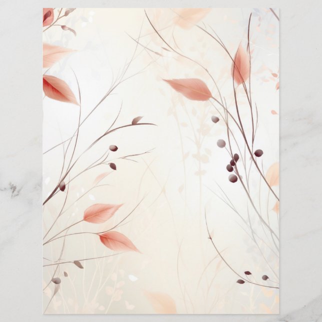 Autumn Leaves Scrapbook Paper (Achterkant)