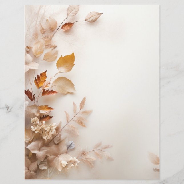 Autumn Leaves Scrapbook Paper (Achterkant)