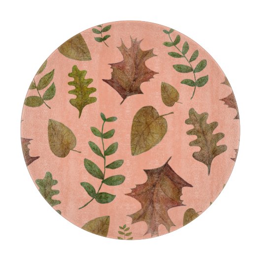 Autumn leaves snijplank (Voorkant)