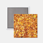 Autumn Leaves Square Magnet Magneet (Voorkant / Achterkant)