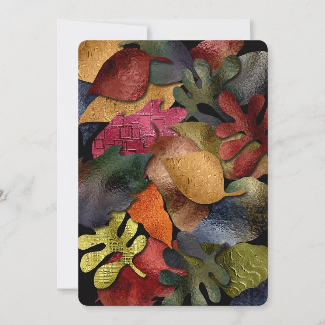Autumn Leaves Thanksgiving Metallic Look (Voorkant)