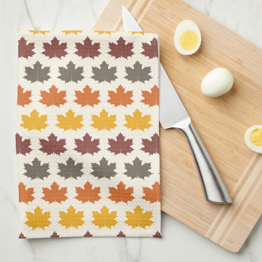 Autumn Leaves Theedoek (Quarter Fold)