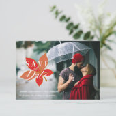 Autumn Leaves Themed Wedding Custom Photo Script (Staand voorkant)