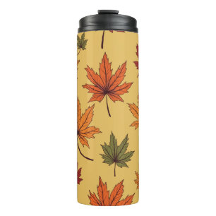 Autumn Leaves Thermal Tumbler Thermosbeker