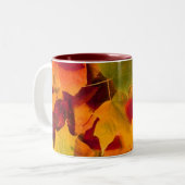 Autumn Leaves Tweekleurige Koffiemok (Voorkant links)