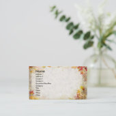 Autumn Leaves Visitekaartje (Staand voorkant)