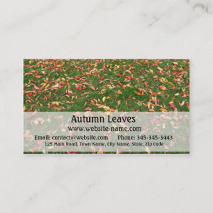 Autumn Leaves Visitekaartje