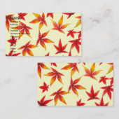 Autumn Leaves Visitekaartje (Voorkant / Achterkant)