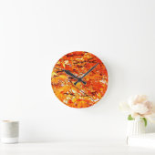 Autumn Leaves Wall Clock Ronde Klok (Huis)