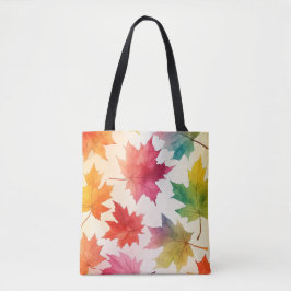 Autumn Leaves Waterverf TotebBag Draagtas