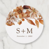 Autumn Leaves Wedding Bedankjes Labels (Voorkant)